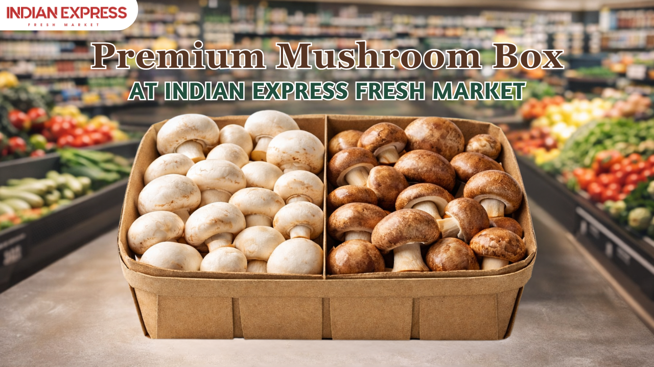 Premium Mushroom Box At INDIAN EXPRESS FRESH MARKET